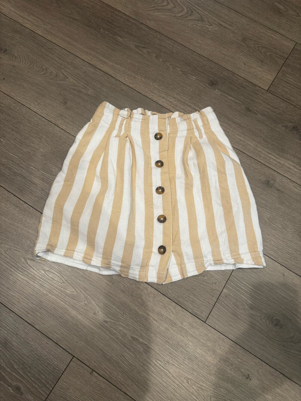 Hollister Ultra High-Rise Striped Mini Skirt XS Button Front